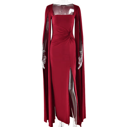 Symphony Dress - Maroon