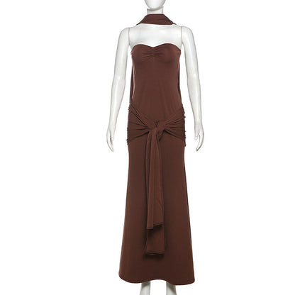 Carway Maxi Dress - Brown