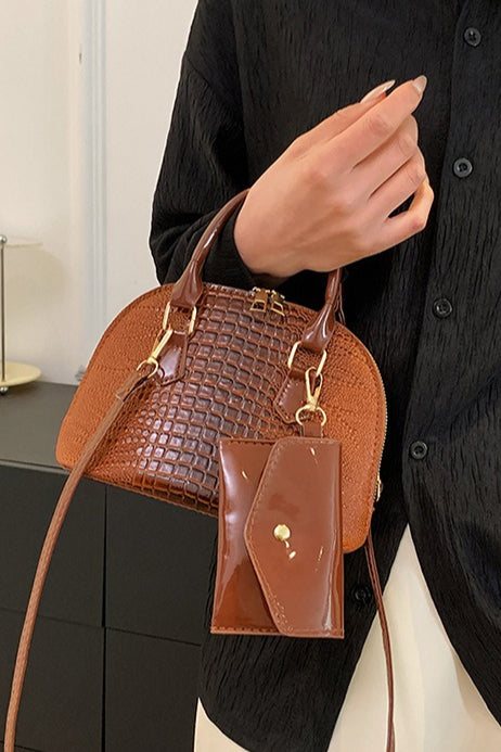 Minimalist PU Shell Small Crossbody Bag