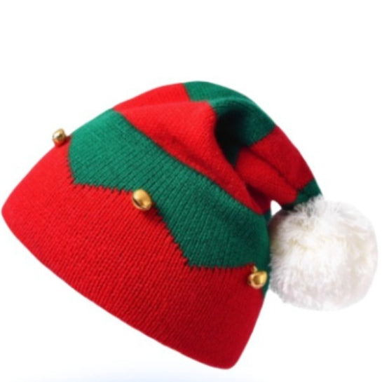 Knit Jingle Bell Beanie Christmas Hat