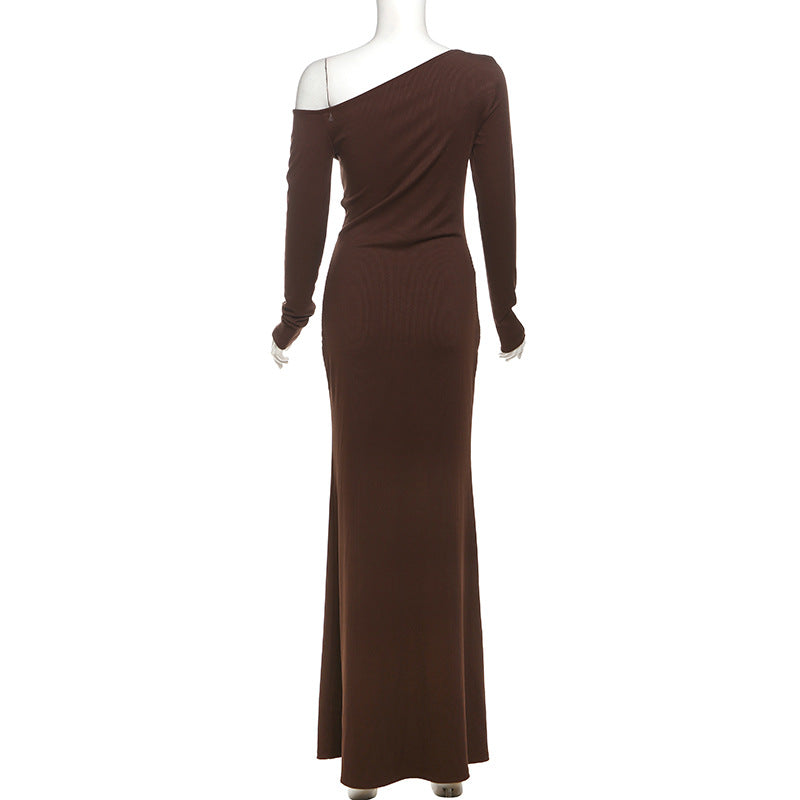 Adena Maxi Dress - Brown