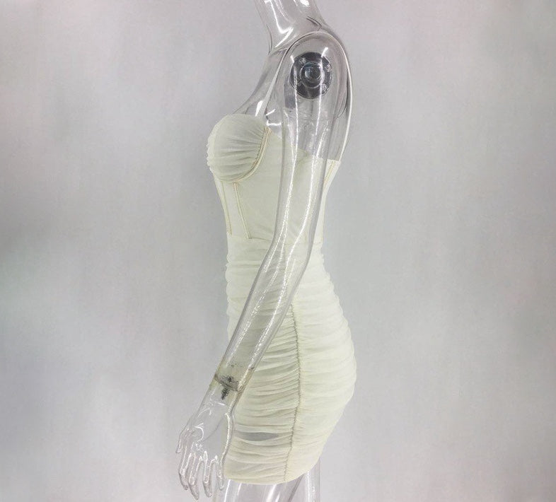 Cupid's Dream Mini Dress - Off White