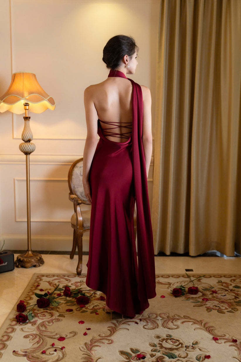 Elegant Low Back Party Dress