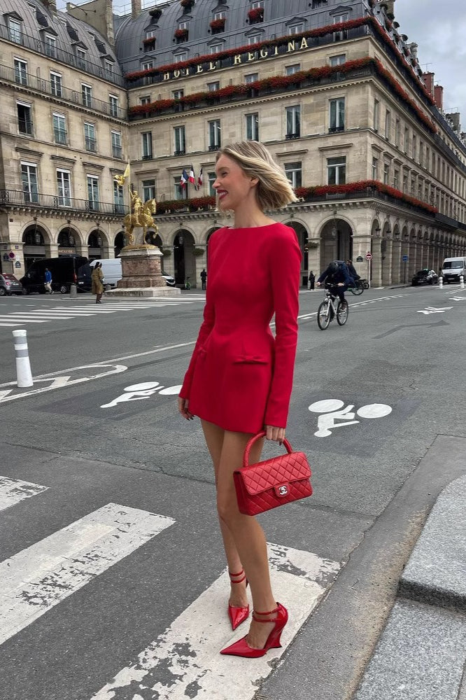 Bow Waist Detail Party Dress