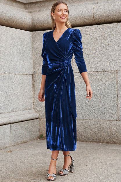 Velvet Long Sleeve Party Dress
