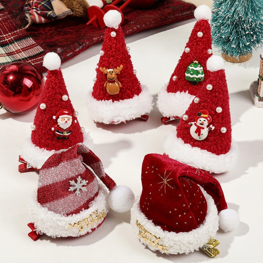 Cute Christmas Hat Kids Princess Festive Hair Accessory