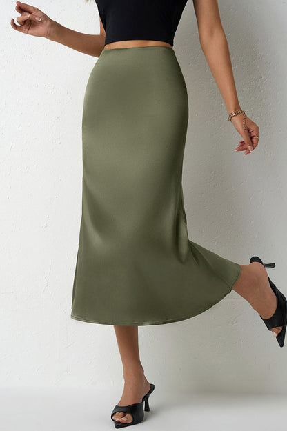 Mermaid Tail Satin Christmas Skirt