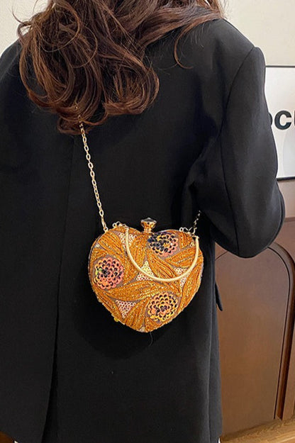 Sequin Vintage Evening Bag Chic Shoulder Handheld Party Bag