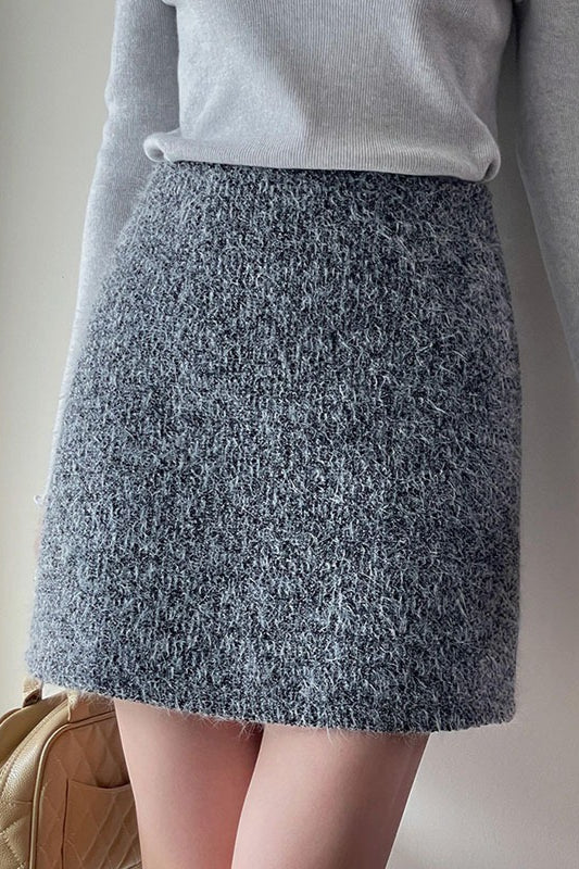 Tweed Mini Pencil Christmas Skirt