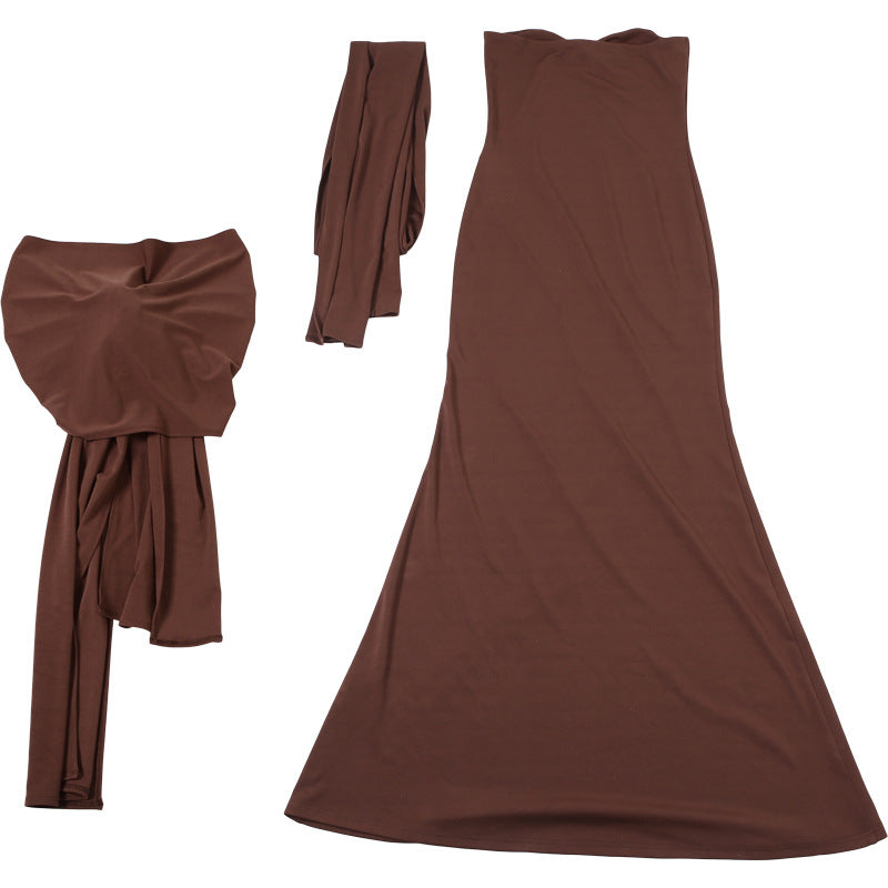 Carway Maxi Dress - Brown
