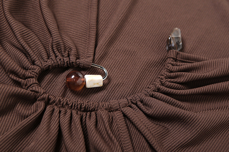 Adena Maxi Dress - Brown