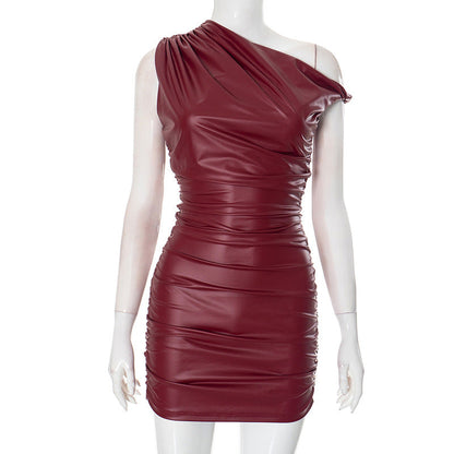 Taylor Mini Dress - Maroon
