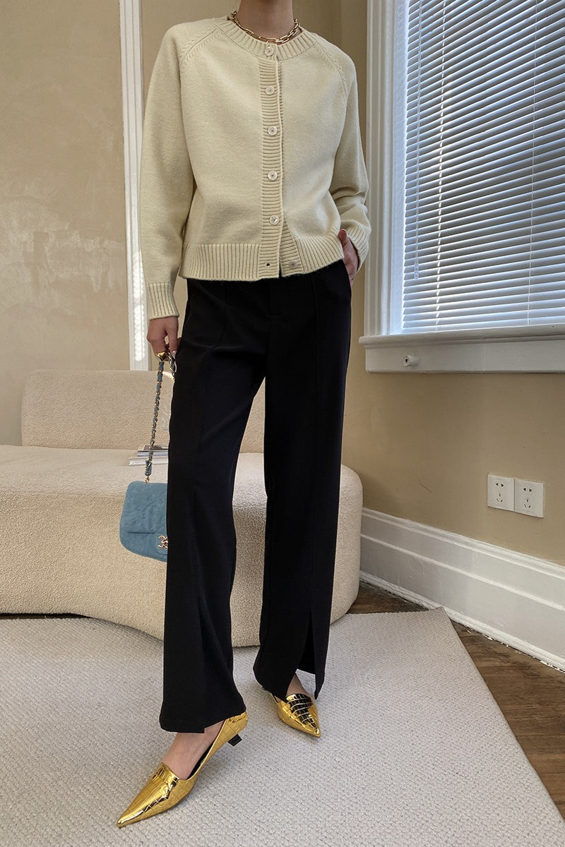 Jade Button Raglan Christmas Cardigan