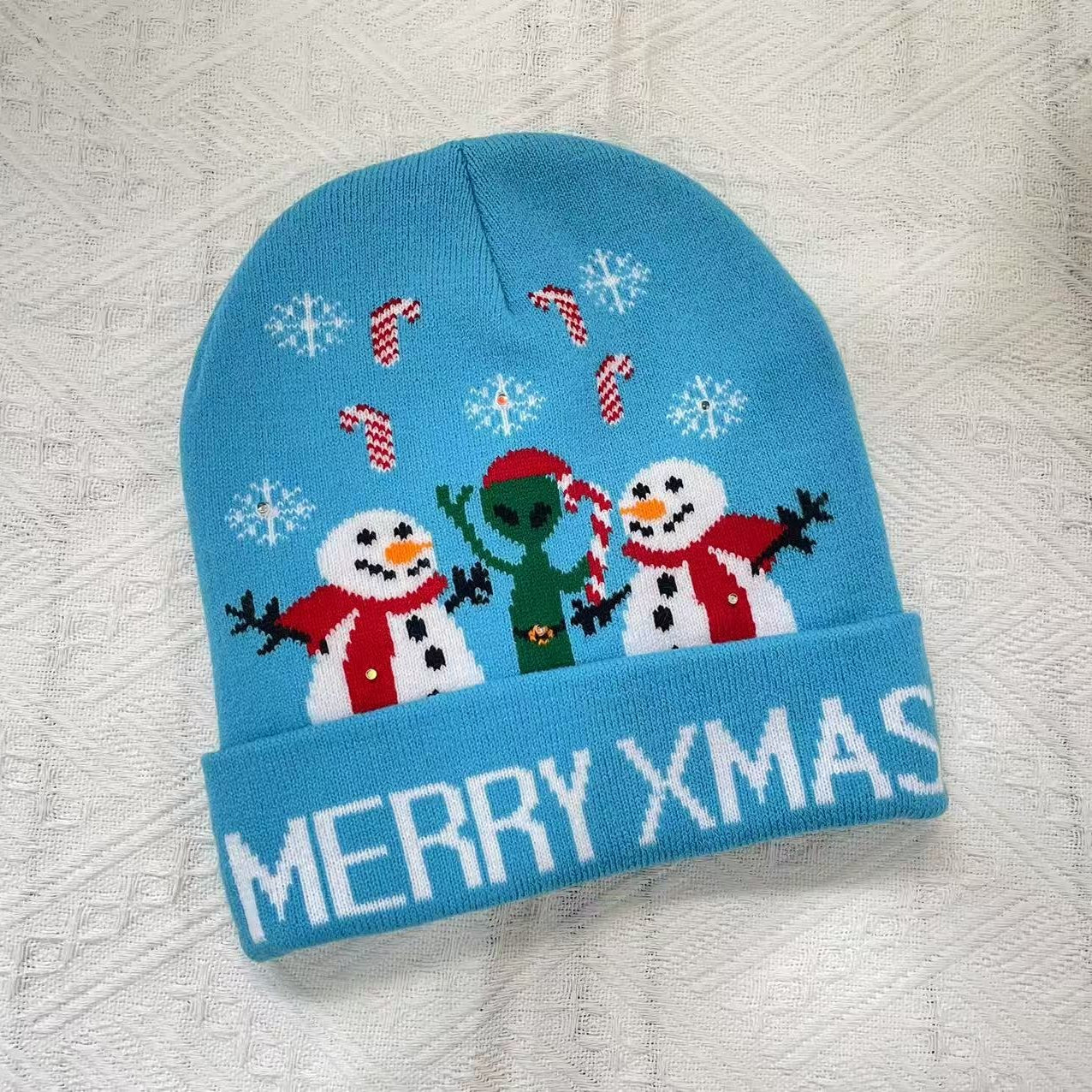 Jacquard Knit Christmas Hat