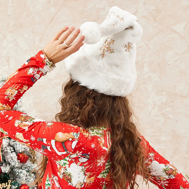 Sequins Snowflake Santa Claus Christmas Party Cosplay Hat Hat-L