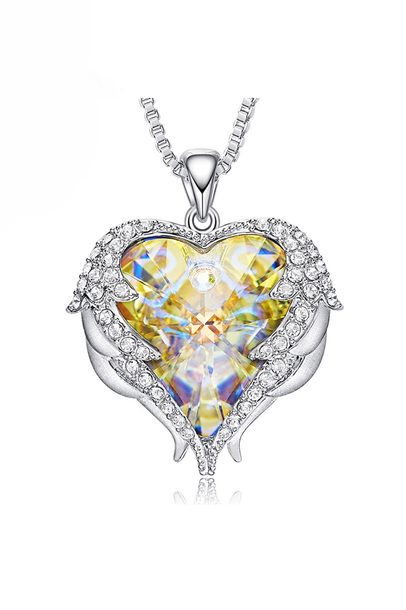 Angel Wings Crystal Necklace