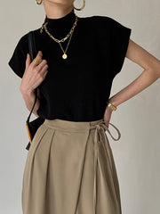 Vibemartini Leisurely Solid Pullover Sweater Vest