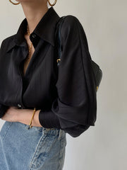 Vibemartini Charlotte Oversized Button Up Collared Shirt