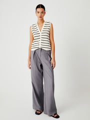 Vibemartini Effortless Stripe Vest