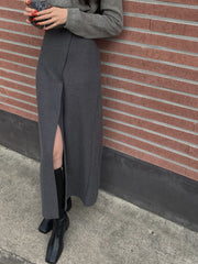 Vibemartini She's Effortless Slit Maxi Skirt