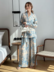 Vibemartini Printed Tie Up Pants Set