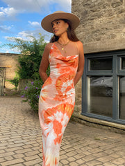 Tropical Floral Maxi Dress