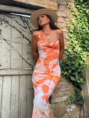 Tropical Floral Maxi Dress