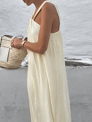 Vibemartini Creamy Halter Long Dress