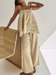 Vibemartini Solid Casual Pants Set
