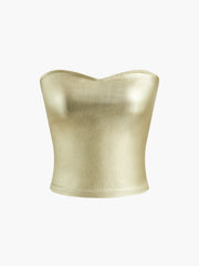 Vibemartini Vintage Purl Strapless Tube Top