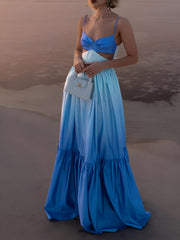 Vibemartini Backless Cutout Cami Long Dress