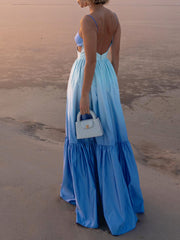 Vibemartini Backless Cutout Cami Long Dress
