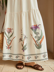Vibemartini Backless Pleated Floral Dress