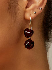 Vibemartini Cherry Charm Dangle Earrings