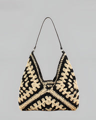 Vibemartini Vintage Crochet Macrame Shoulder Bag