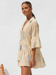 Vibemartini Oversized Sun Print Short Dress