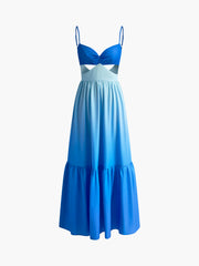 Vibemartini Backless Cutout Cami Long Dress