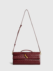 Vibemartini Two Way Woven Flap Clutch Shoulder Bag