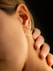Vibemartini Square Geometric Stud Earrings