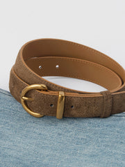 Vibemartini Soft-Buckle Leather Belt