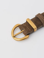 Vibemartini Soft-Buckle Leather Belt