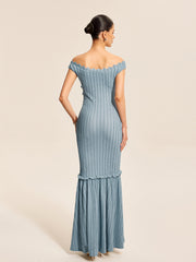 Vibemartini Off-Shoulder Ruffle Detail Dress