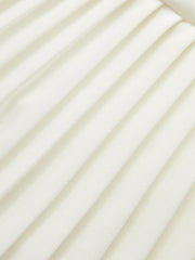 Vibemartini Pleated Hem Mock Neck Mini Dress