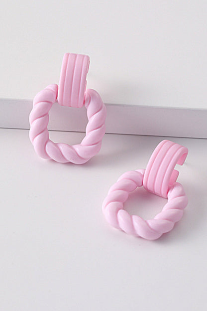 Candy Colors Twisted Earrings