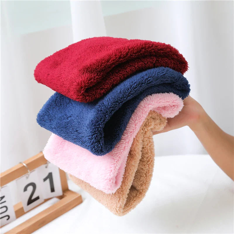 Cashmere Warm Color Ring Plush Thick Outdoor Sports Neckerchief Muffler Scarf Scarfs-L