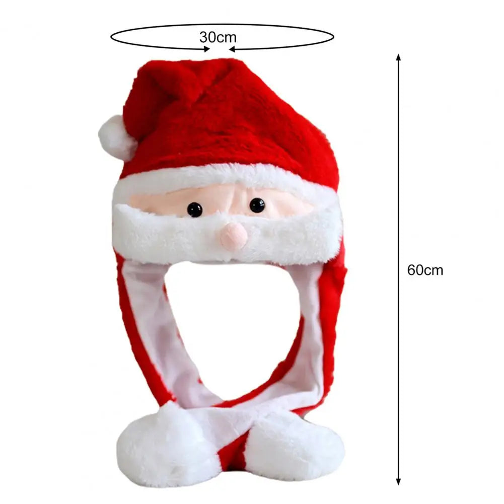 Jumping Santa Claus Elk Snowman Snowflake Cosplay Hat Hat-L
