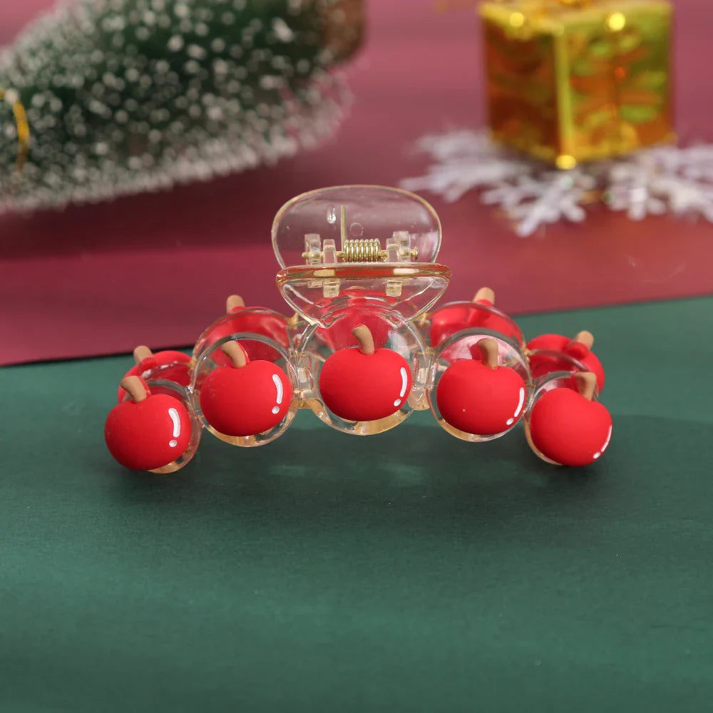 Snowman Flocking Winter Fashion Hair Accessory Red Accessories-L