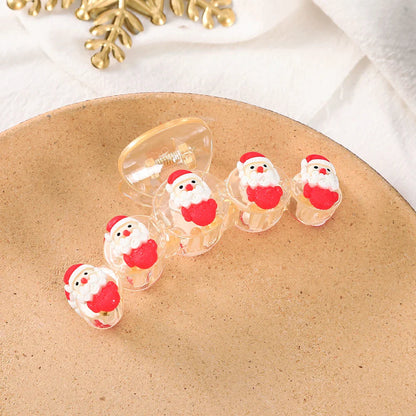 Snowman Flocking Winter Fashion Hair Accessory Red 2 Accessories-L