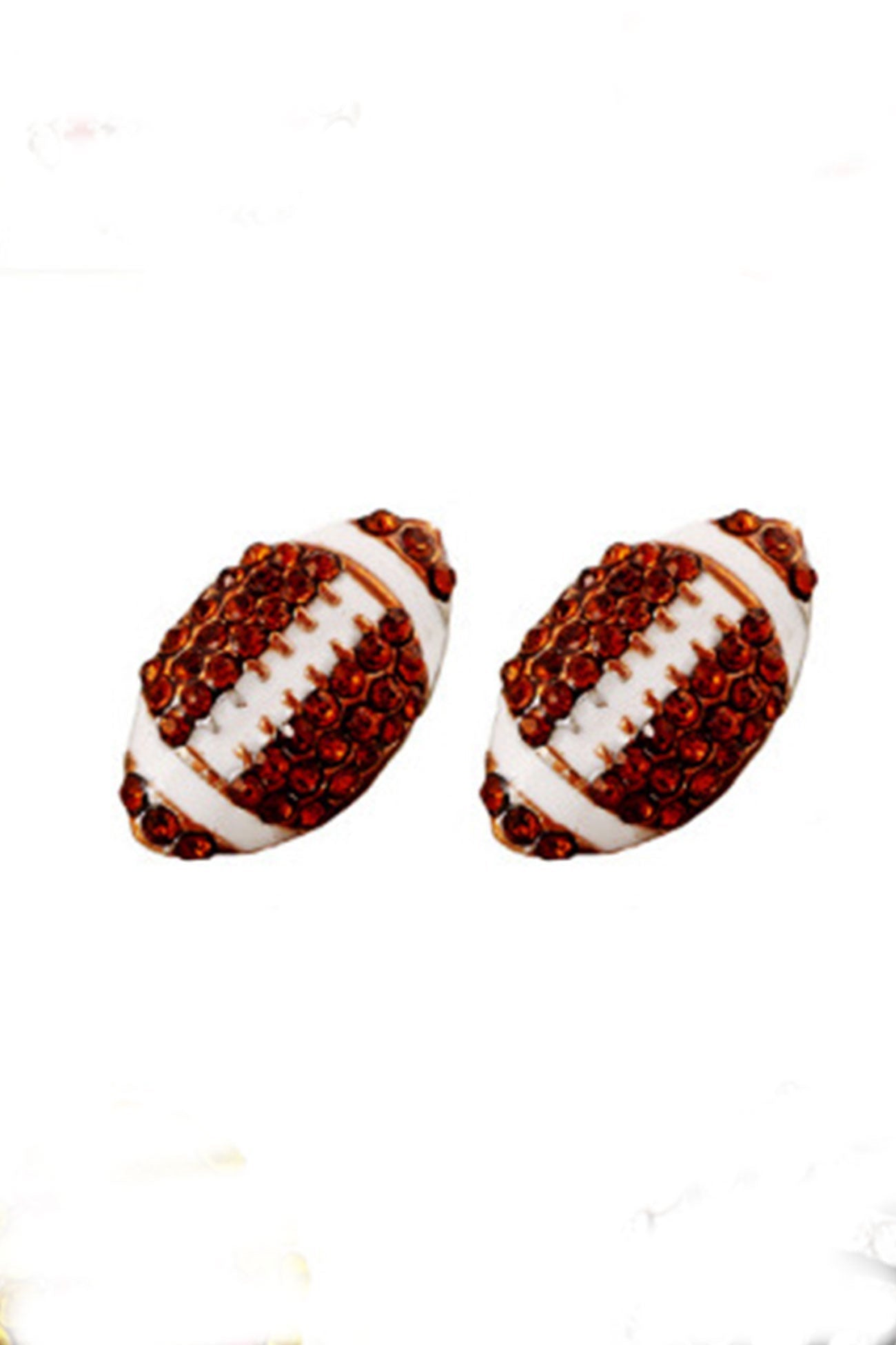 Basketball Baseball Football Diamond Stud Earrings