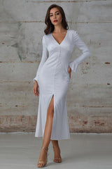 Long Sleeve Elegant Poet Maxi Dress